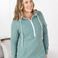 Pixie Pocket Halfzip Hoodie - Sage