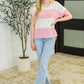 Gia Ribbed Top in Pink