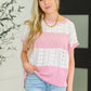 Gia Ribbed Top in Pink