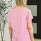 Gia Ribbed Top in Pink