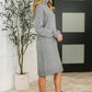 Personal Assistant Turtleneck Dress in Grey