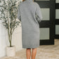 Personal Assistant Turtleneck Dress in Grey