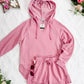 Vintage Wash Beach Hoodie - Dusty Pink