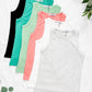 Tara Ribbed Tank - Coral