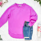 Vintage Wash Pullover - Vivid Orchid