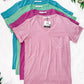 Sophie Pocket Tee - Rose