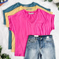 Sierra Pocket Top - Light Teal