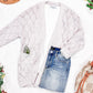 Open Knit Cardigan - Neutral