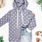 Hailey Pullover Hoodie - Slate Purple Floral