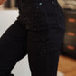 Reese Rhinestone Slim Fit Jeans in Black - Judy Blue