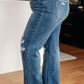Rose High Rise 90's Straight Jeans in Dark Wash - Judy Blue