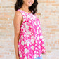 Silly Love Songs Floral Tank in Hot Pink