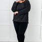 Cozy Day Brushed Hacci Sweater in Black