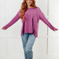 Cozy Day Brushed Hacci Sweater in Light Plum