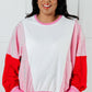 Stripes in Love Color Block Pullover