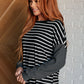 Jule Stripe Long Sleeve in Black