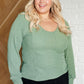 Serene Scoop Neck Long-sleeve in Olive