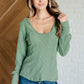 Serene Scoop Neck Long-sleeve in Olive