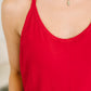Totally Me Spaghetti Strap Jumpsuit Ruby