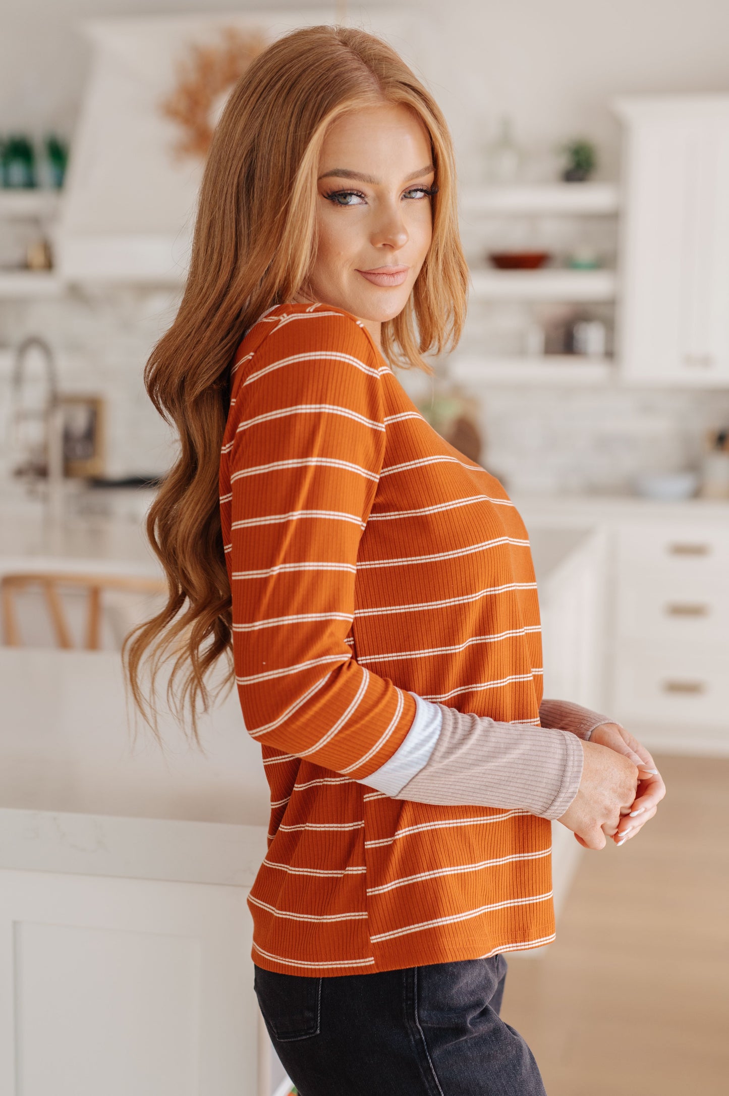 Ella Long Sleeve Stripe Top