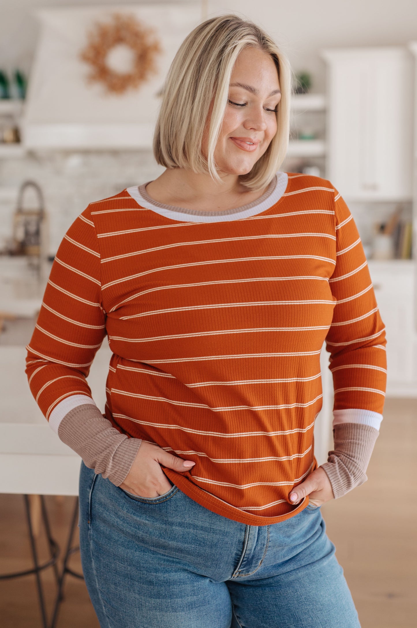 Ella Long Sleeve Stripe Top