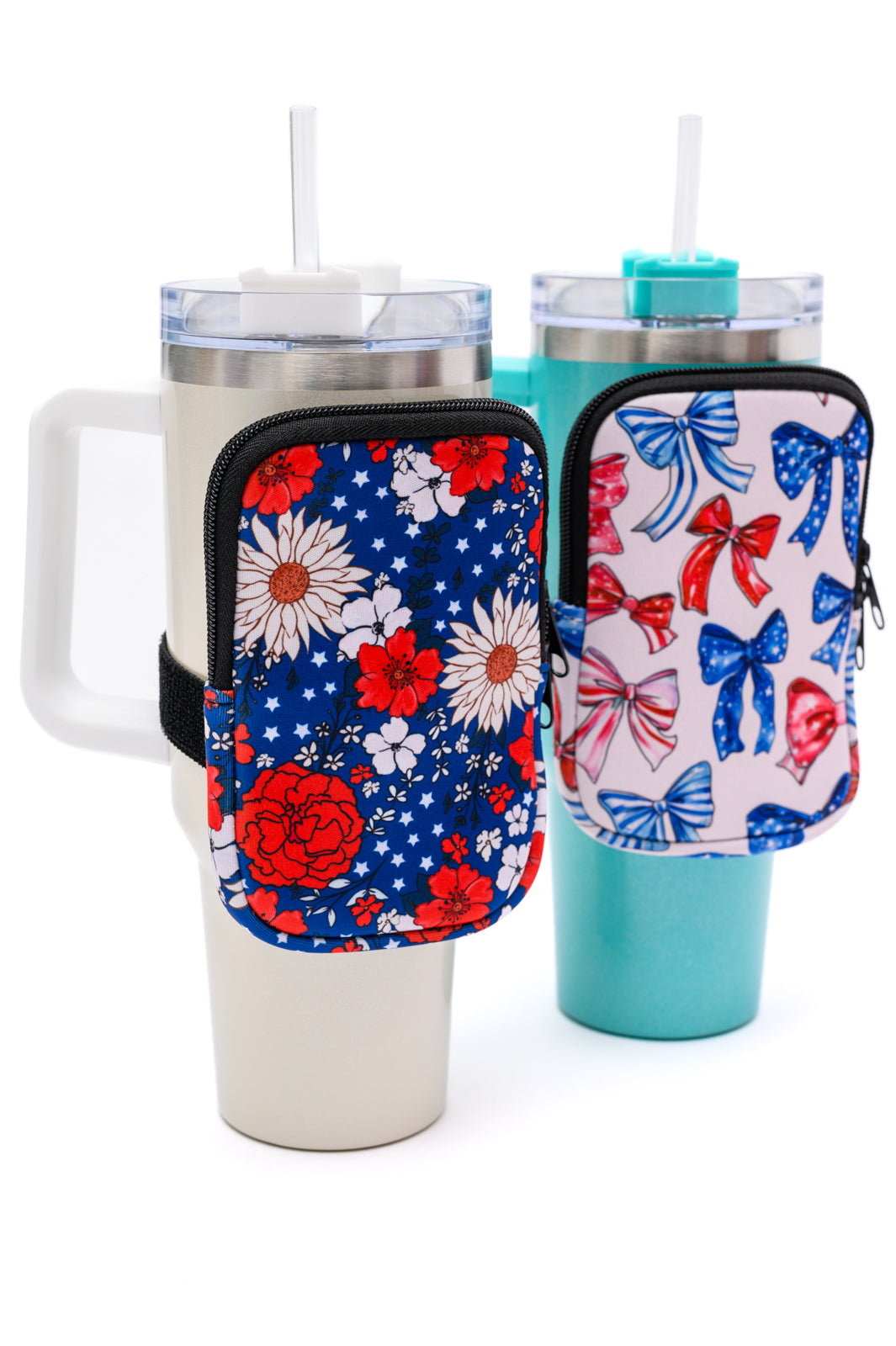 [set of 2] Tumbler Zip Pouch Sets in Assorted Colors