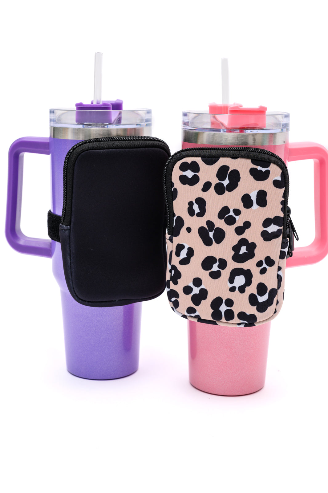 [set of 2] Tumbler Zip Pouch Sets in Assorted Colors