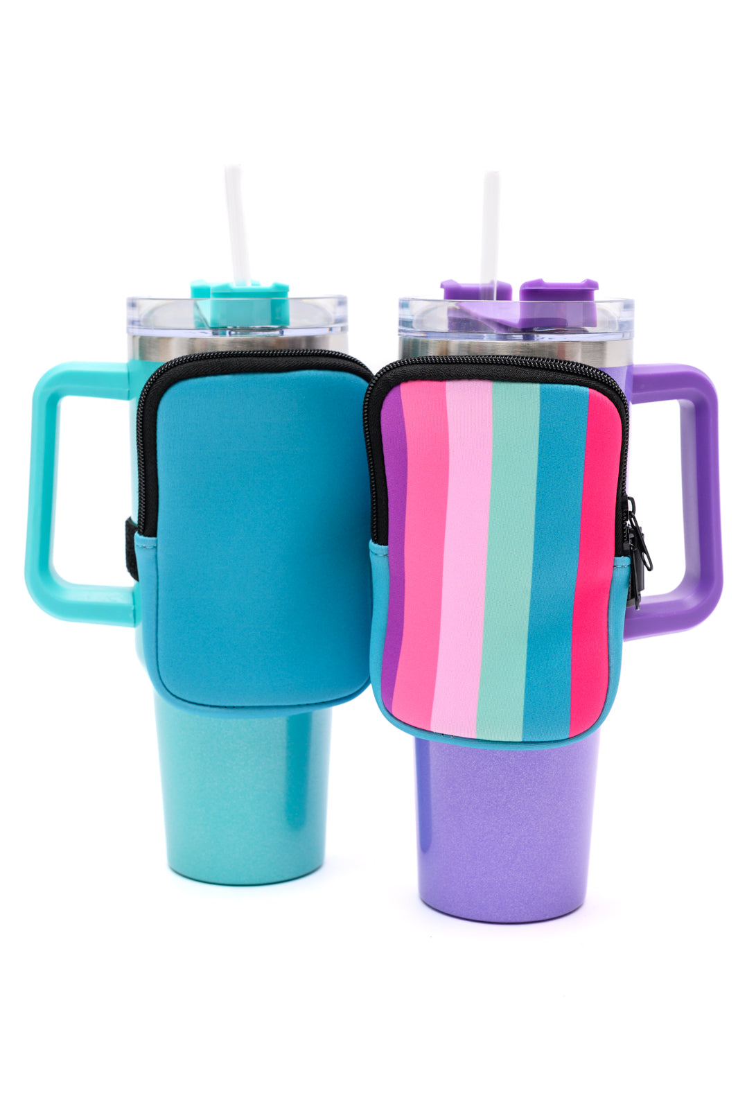 [set of 2] Tumbler Zip Pouch Sets in Assorted Colors