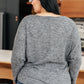 Dolman Knit Top in Charcoal