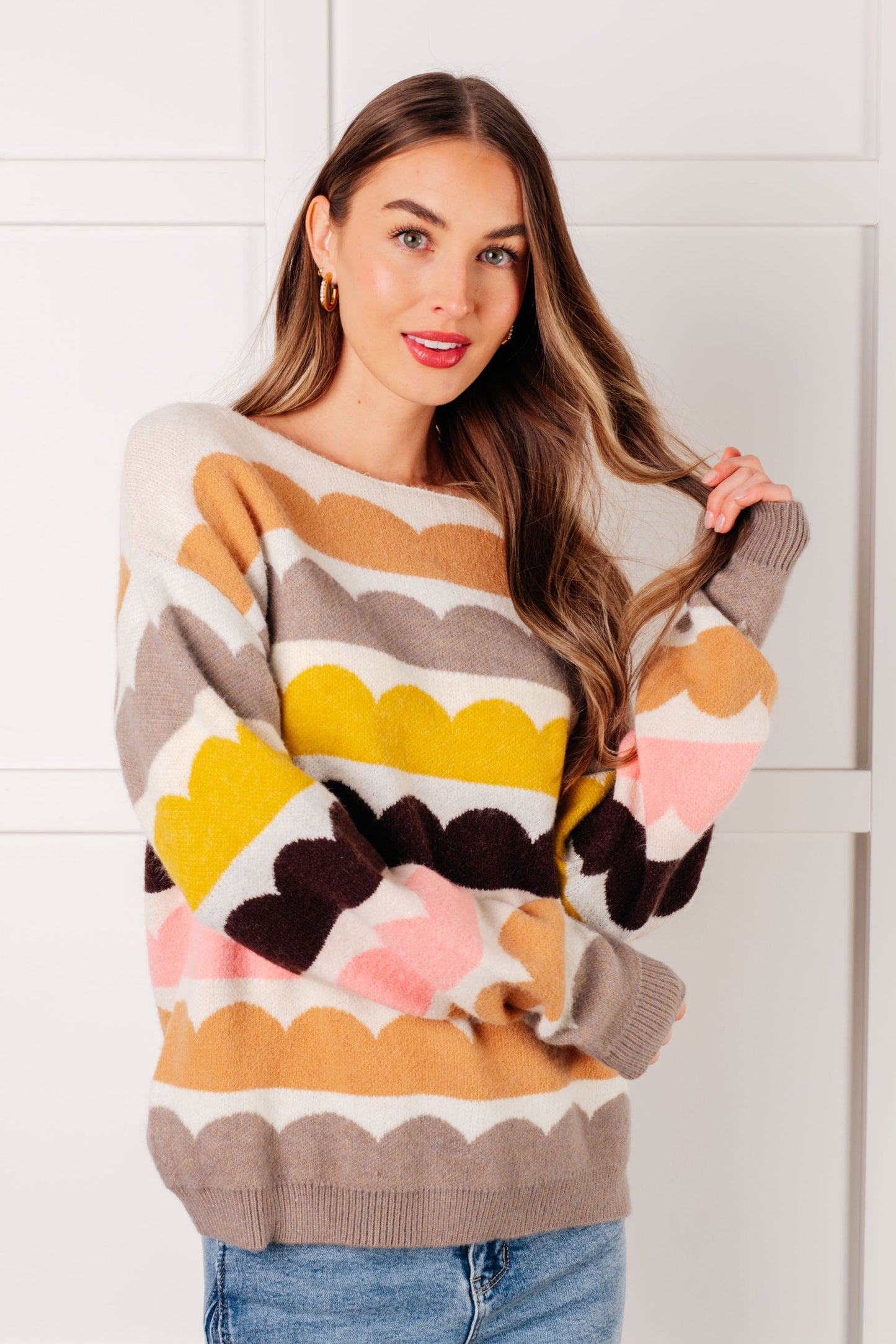 Wave Hello Sweater in Spring Mix