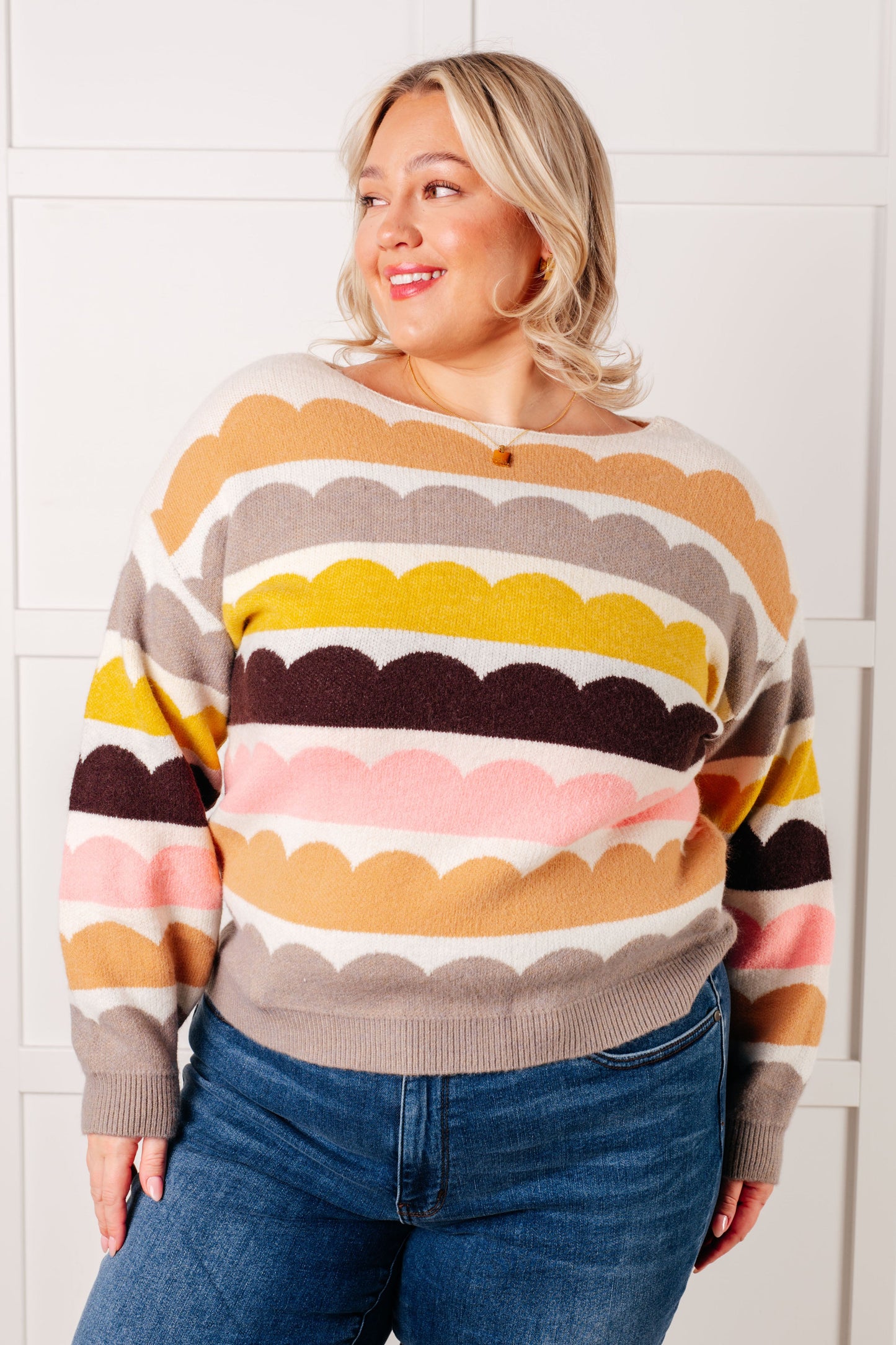 Wave Hello Sweater in Spring Mix