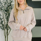 Remi Half Zip Pullover in Ash Mocha