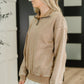 Remi Half Zip Pullover in Deep Camel