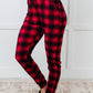 Must Have Joggers in Red Plaid