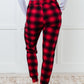 Must Have Joggers in Red Plaid