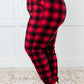 Must Have Joggers in Red Plaid