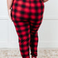 Must Have Joggers in Red Plaid