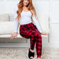 Must Have Joggers in Red Plaid