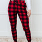 Must Have Joggers in Red Plaid