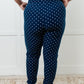 Must Have Joggers in Blue/White Polka Dot