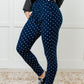 Must Have Joggers in Blue/White Polka Dot