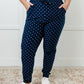 Must Have Joggers in Blue/White Polka Dot