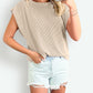 Must Be Ribbed Cap Sleeve Top