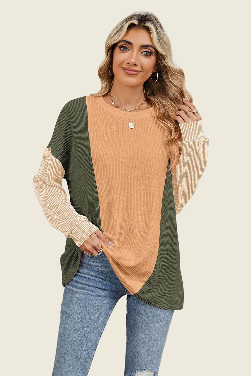 Draw the Line Ribbed Top