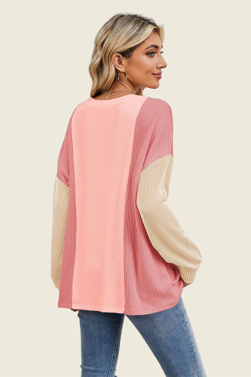 Draw the Line Ribbed Top