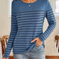 Buttons & Stripes Long Sleeve Top