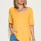 Basics Bamboo V-Neck Top