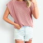 Must Be Ribbed Cap Sleeve Top