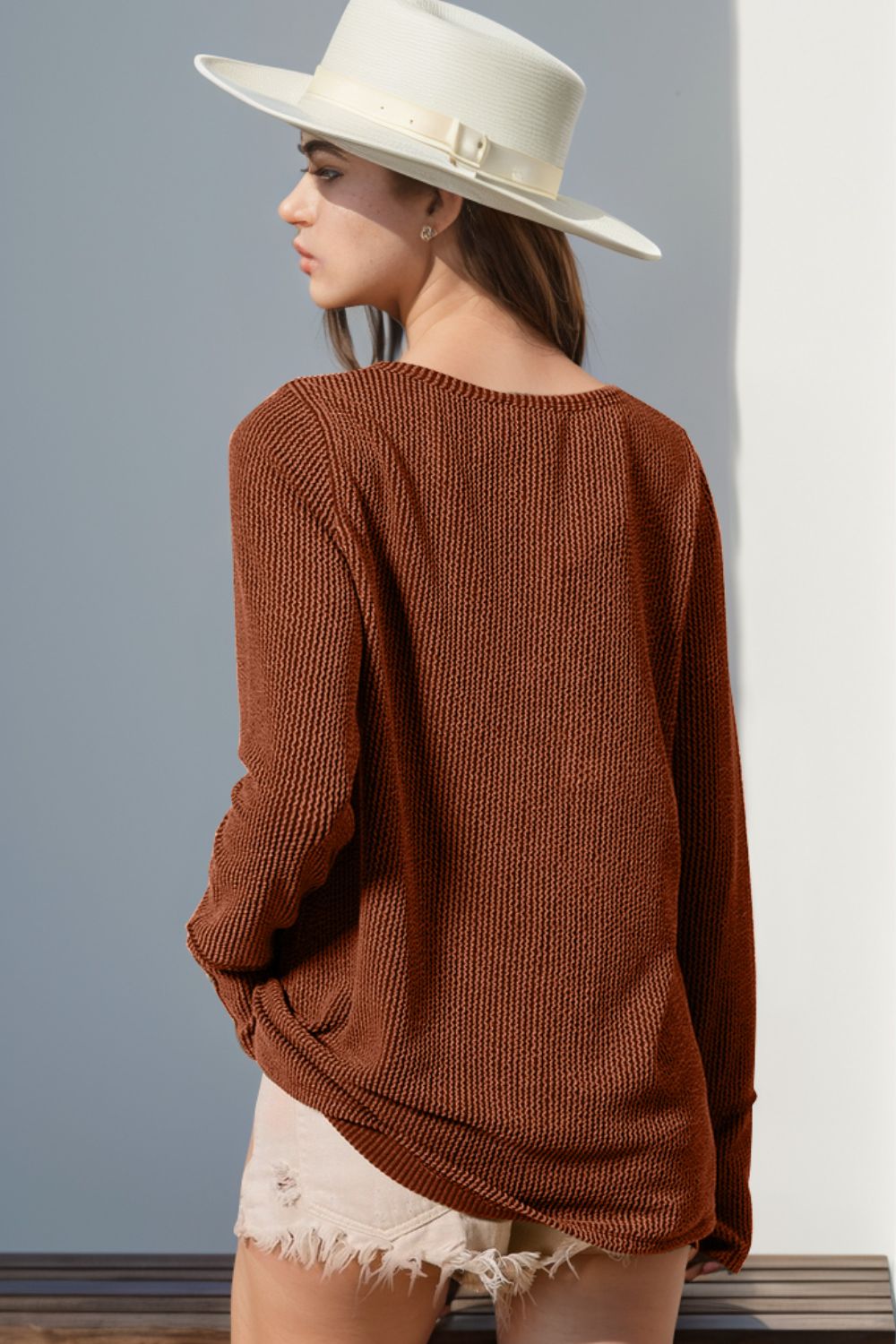 Allie Ribbed Thumbhole Long Sleeve