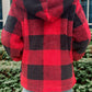 Cozy Plaid Full Zip Hoodie